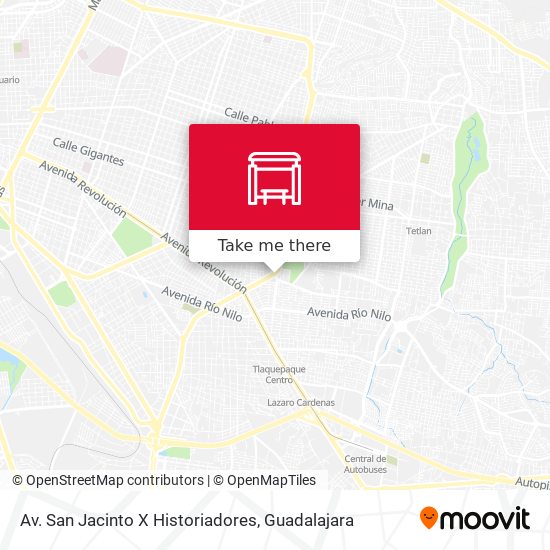 Mapa de Av. San Jacinto X Historiadores