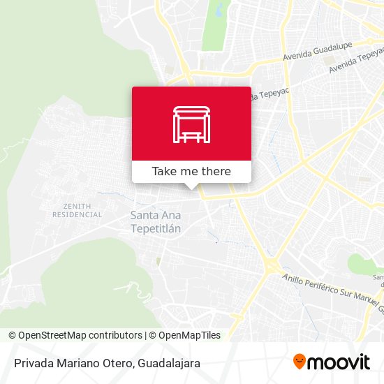 Mapa de Privada Mariano Otero