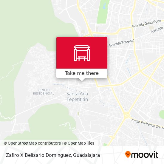Zafiro X Belisario Dominguez map
