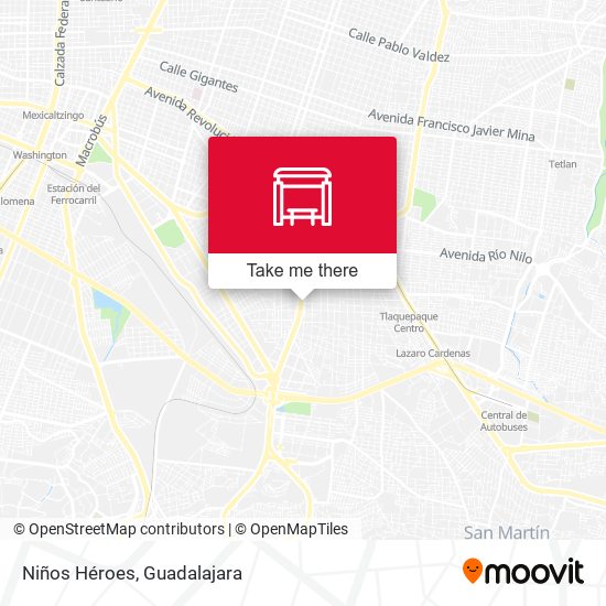 Mapa de Niños Héroes