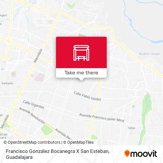 Mapa de Francisco González Bocanegra X San Esteban