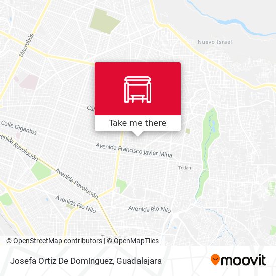 Josefa Ortiz De Domínguez map