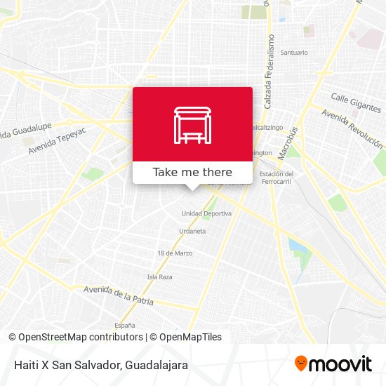 Haiti X San Salvador map