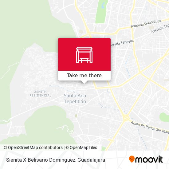 Sienita X Belisario Dominguez map