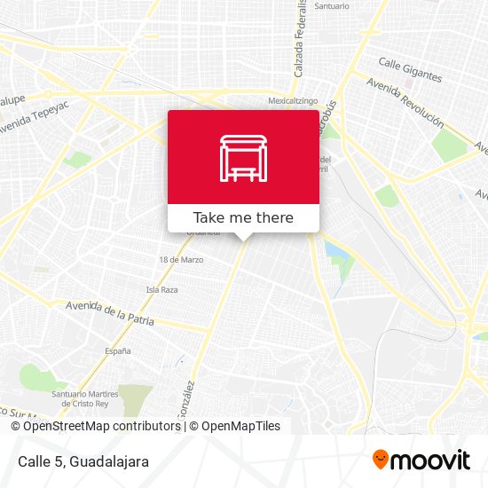 Mapa de Calle 5