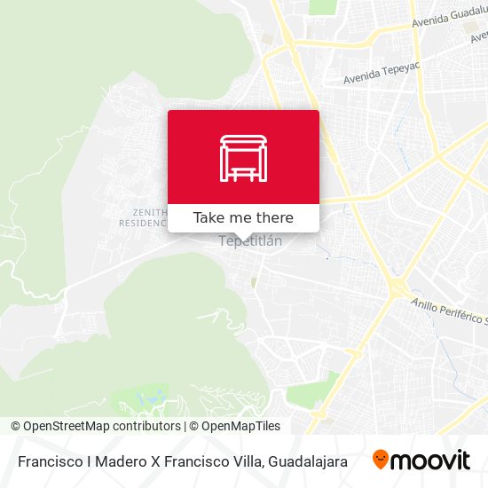 Francisco I Madero X Francisco Villa map