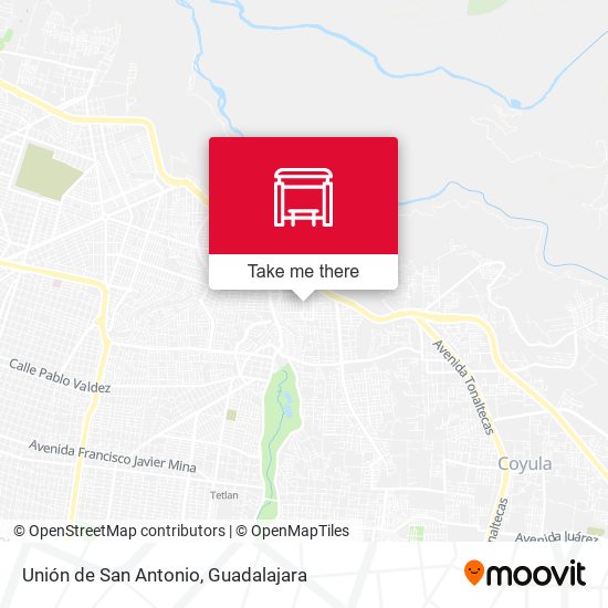 Unión de San Antonio map