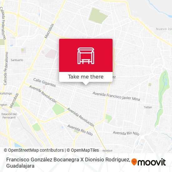 Francisco González Bocanegra X Dionisio Rodríguez map