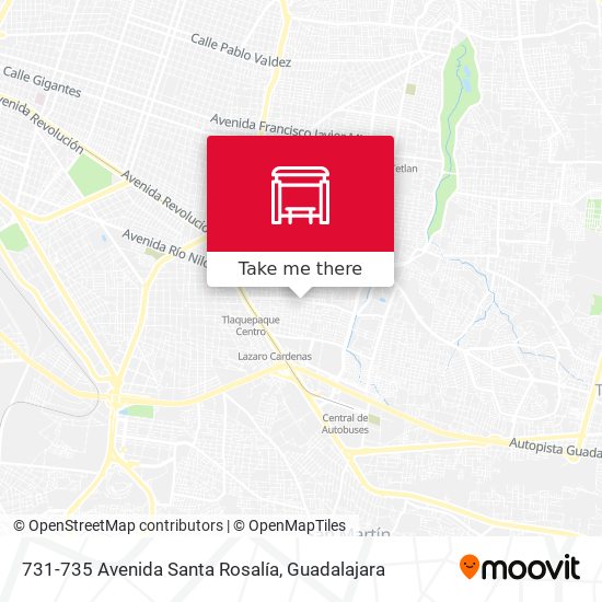 Mapa de 731-735 Avenida Santa Rosalía