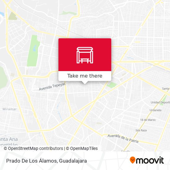 Prado De Los Álamos map