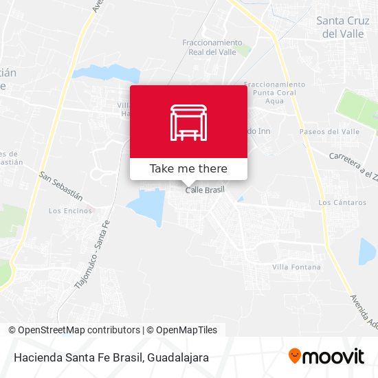 Mapa de Hacienda Santa Fe Brasil