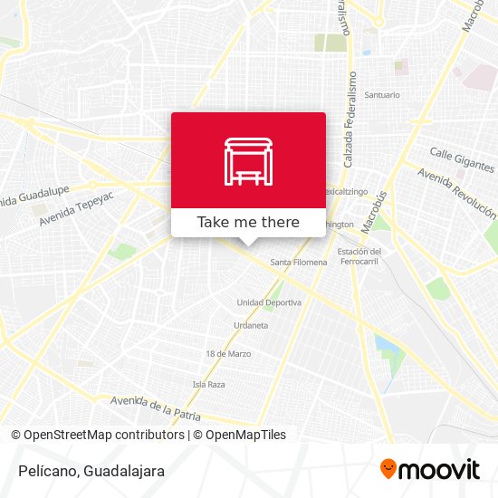 Mapa de Pelícano