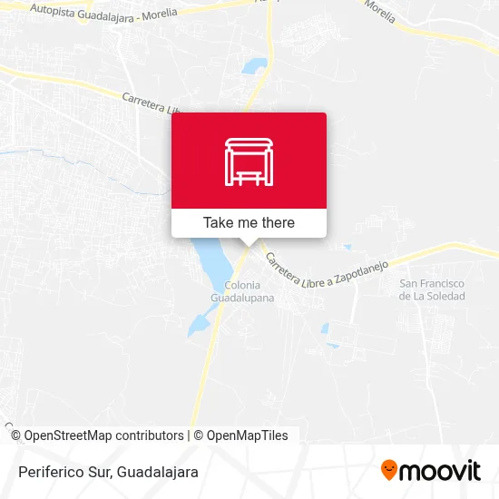 Periferico Sur map