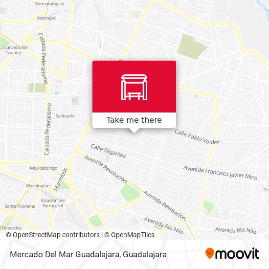 Mercado Del Mar Guadalajara map