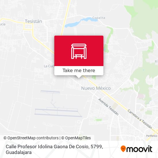 Mapa de Calle Profesor Idolina Gaona De Cosío, 5799
