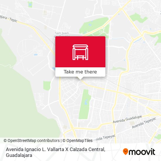 Avenida Ignacio L. Vallarta X Calzada Central map