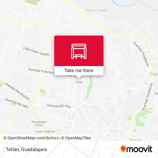Mapa de Tetlán