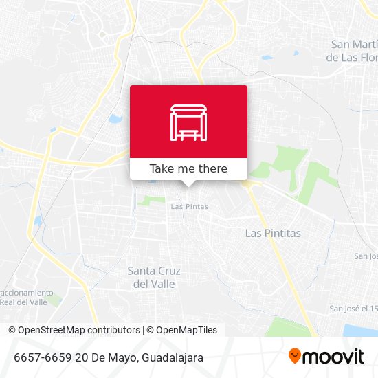 6657-6659 20 De Mayo map