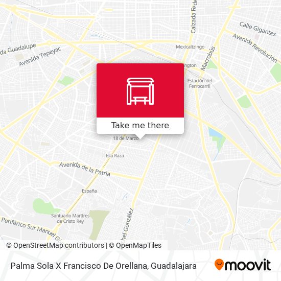 Palma Sola X Francisco De Orellana map