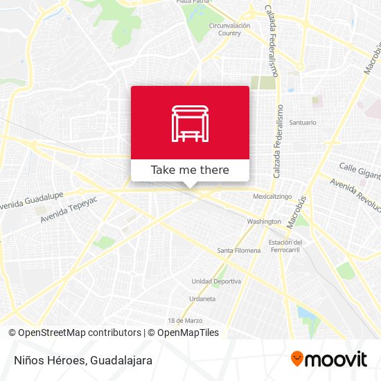 Mapa de Niños Héroes