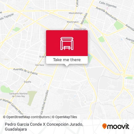 Pedro García Conde X Concepción Jurado map