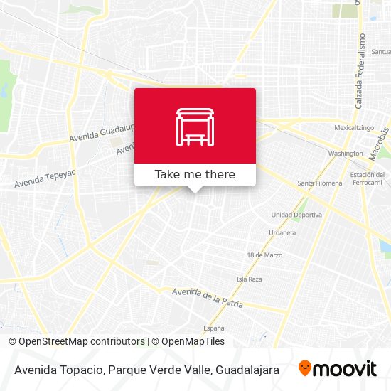Avenida Topacio, Parque Verde Valle map