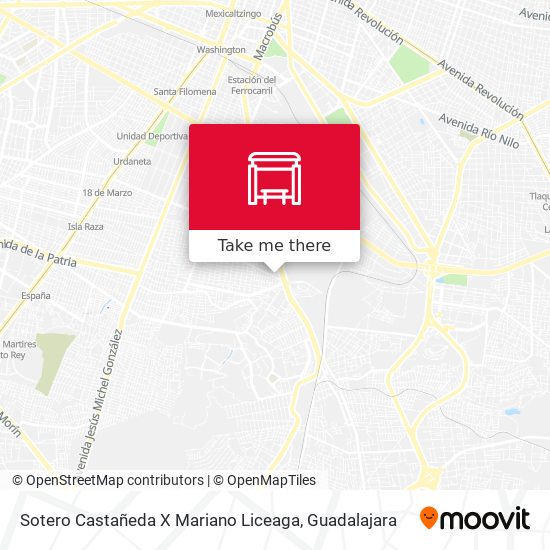 Sotero Castañeda X Mariano Liceaga map