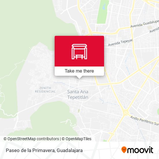 Paseo de la Primavera map