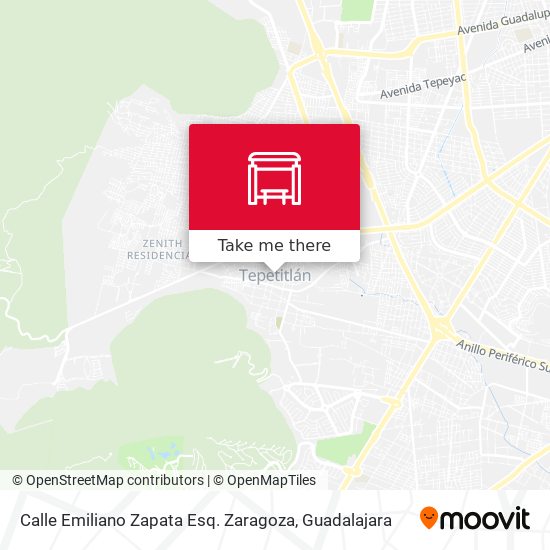Calle Emiliano Zapata Esq. Zaragoza map