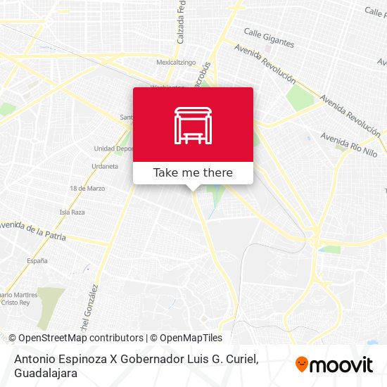 Mapa de Antonio Espinoza X Gobernador Luis G. Curiel
