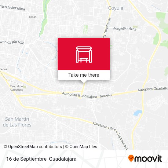 Mapa de 16 de Septiembre