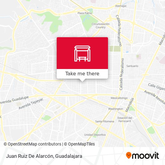 Juan Ruiz De Alarcón map
