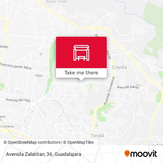 Avenida Zalatitan, 36 map