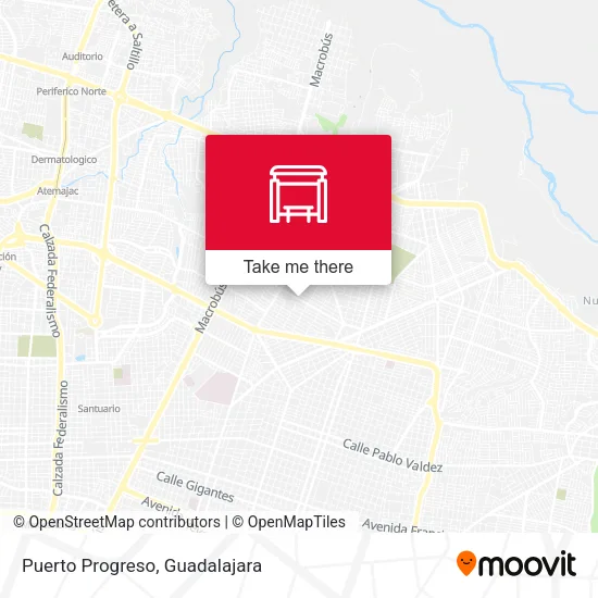 Mapa de Puerto Progreso
