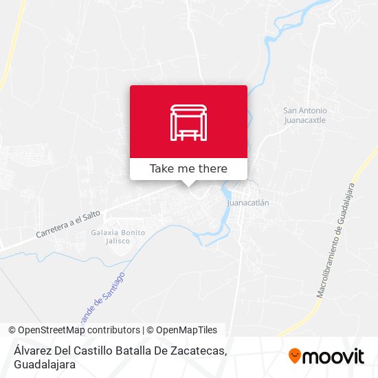 Mapa de Álvarez Del Castillo Batalla De Zacatecas
