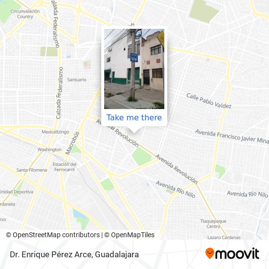Dr. Enrique Pérez Arce map