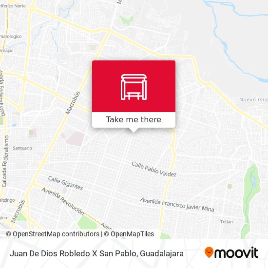 Juan De Dios Robledo X San Pablo map