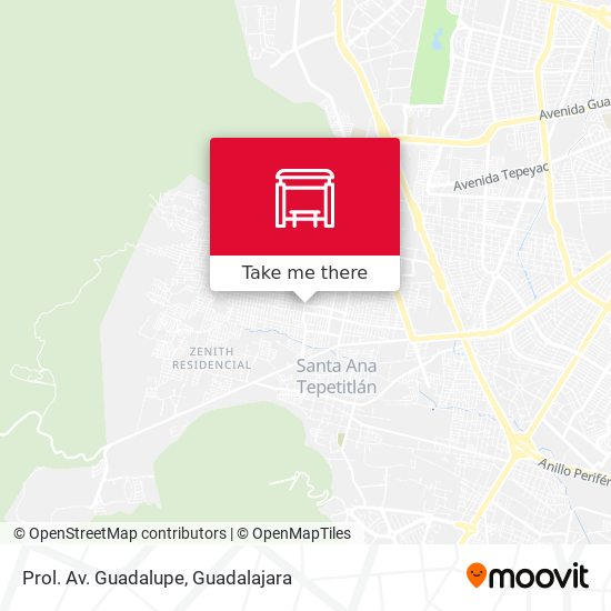 Mapa de Prol. Av. Guadalupe