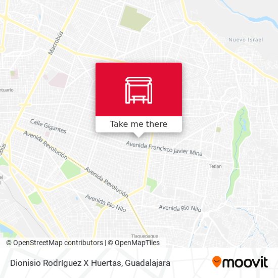 Dionisio Rodríguez X Huertas map