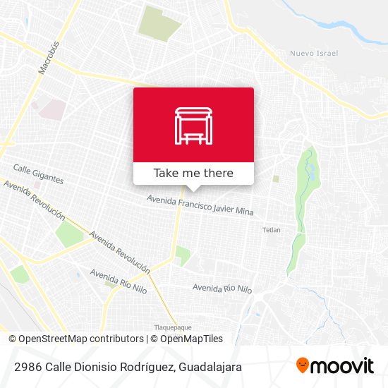 Mapa de 2986 Calle Dionisio Rodríguez