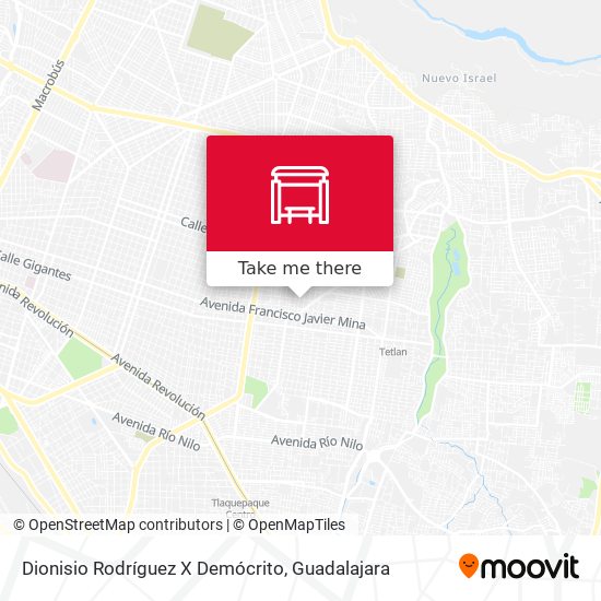 Dionisio Rodríguez X Demócrito map