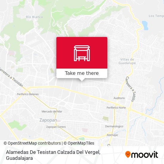 Mapa de Alamedas De Tesistan Calzada Del Vergel