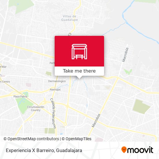 Experiencia X Barreiro map