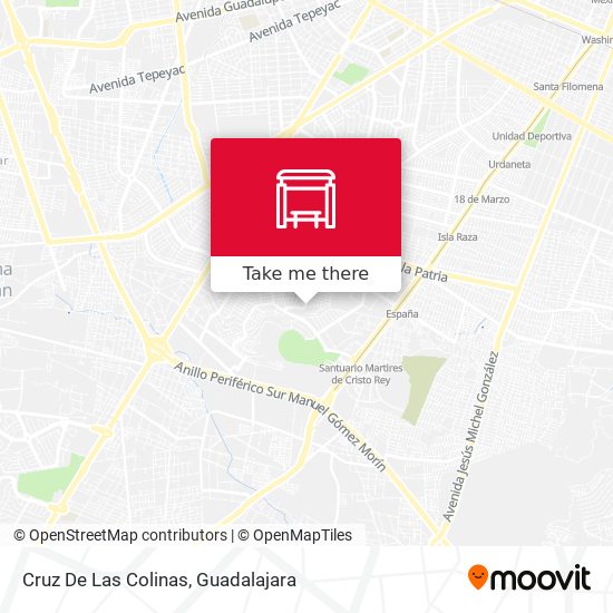 Cruz De Las Colinas map