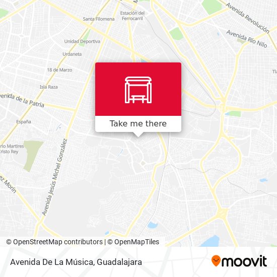 Mapa de Avenida De La Música