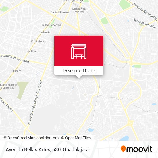 Avenida Bellas Artes, 530 map