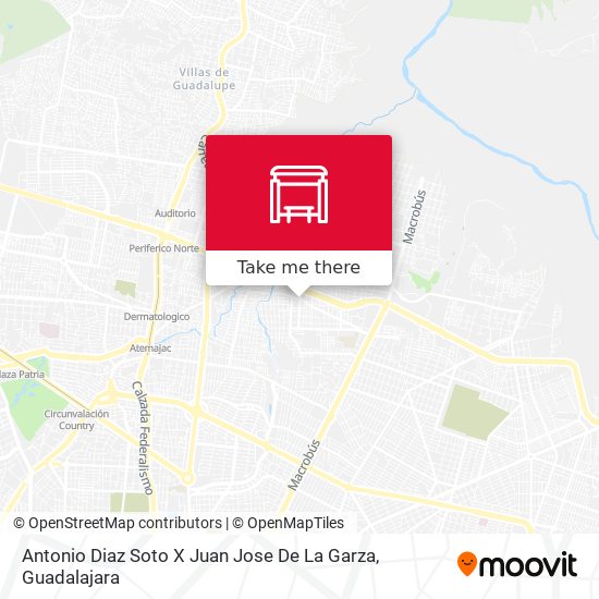 Mapa de Antonio Diaz Soto X Juan Jose De La Garza