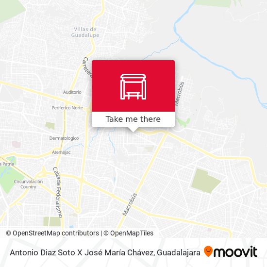 Antonio Diaz Soto X José María Chávez map
