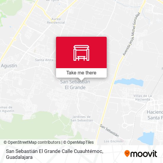 San Sebastián El Grande Calle Cuauhtémoc map