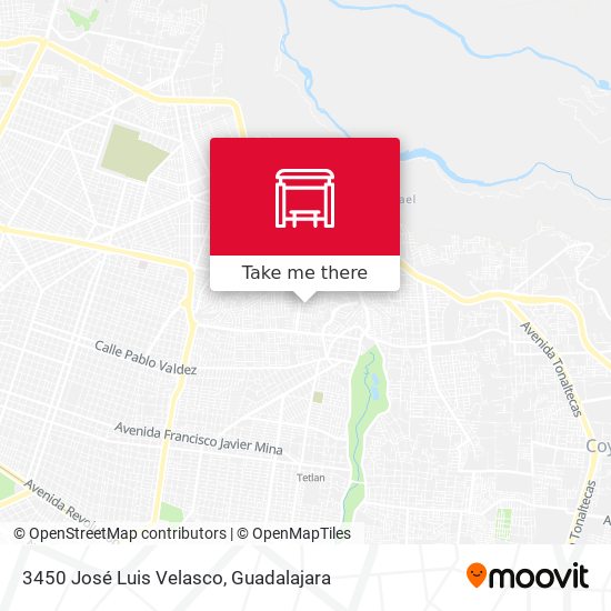 3450 José Luis Velasco map